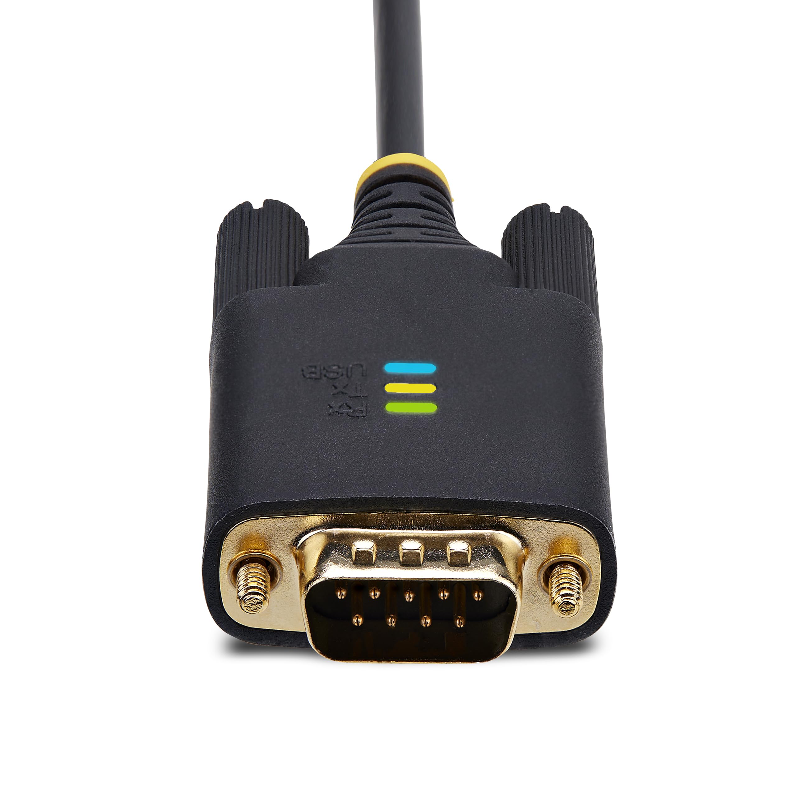 StarTech.com 13ft/4m 2 Port USB to Serial Adapter Cable, COM Retention, FTDI, USB A to DB9 RS232, Changeable DB9 Screws/Nuts